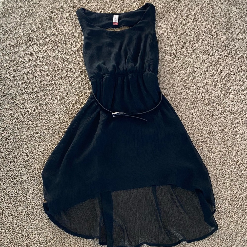 No Boundaries Women's High Low Dress Size S Black